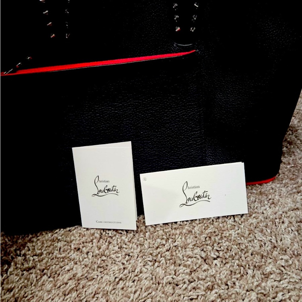 Christian Louboutin black leather bag